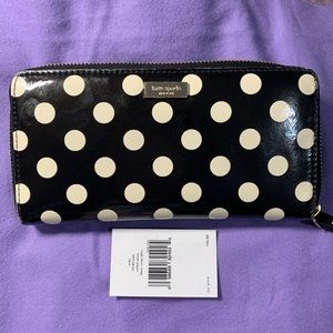 Kate Spade Neda Carlisle Street Polka Dot wallet